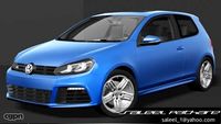 Volkswagen Golf Type R + INTERIOR3d model