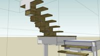 modern mono stringer stair