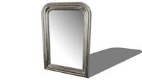 Miroir Dome perle argent,Maisons du monde, 121470, prix : 99,90