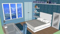 blue bedroom