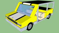 yellow golf cart