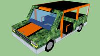 camo golf cart
