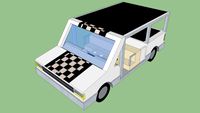 white golf cart