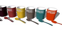 Ensemble de 6 tasses, Maisons du monde. Rèf. 136733 Prix: 14,90