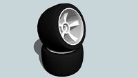RAZOR gokart front wheels