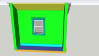 Craftsman stairwell boxout with window
