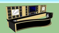 Bar de Nuit luxueux Or