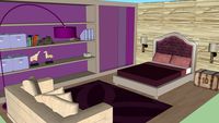 purple bedroom