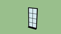 Black Restaurant Window Tall TZ