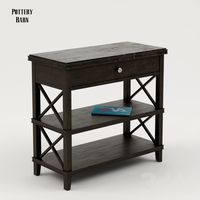 CLARA LATTICE WIDE BEDSIDE TABLE