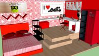 red boy bedroom
