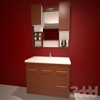 Orka Saros 100 Abanoz Шкаф Ванной Комнаты