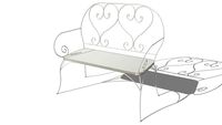 Banquette enfant ST GERMAIN ivoire, Maisons du monde, ref 130.260 Prix : 59