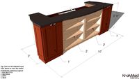 Kitchen Island with KraftMaid Cabinetry - Medium Size