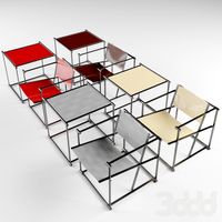 Pastoe FM61 FM62 armchair and table