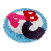 Carpet children A-B-C round3d model
