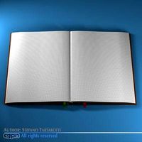 Open book3d model