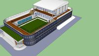 shipping container home with courtyard,