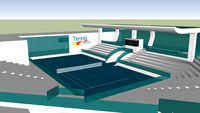 Tennis stadium / arena