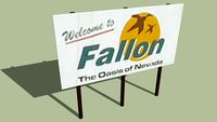 Welcome Sign Fallon, Nevada