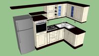 Cucina componibile ad angolo