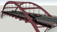 US65 Oak Street Bridge (low poly 2)