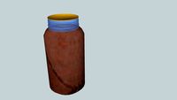 Quart canning jar, full of moose meat