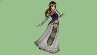 SSBB Zelda Trophy Rip (1st Pose)