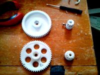 HE3d/huxley extruder Herringbone gears by the_nerdling