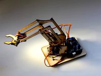 MeArm V0.3 - Pocket Sized Robot Arm by phenoptix