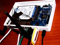 Case for Banana Pi BPi-R1 Router + 2.5" HDD 7mm 9,5mm 12mm 15mm by Kryp