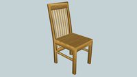Silla en roble