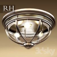 RH VICTORIAN HOTEL FLUSHMOUNT (3 size in file)
