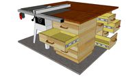Table saw outfeed tables