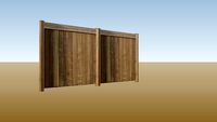 BARRIERE BOIS DOUBLE IPE