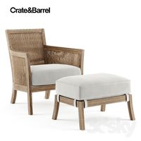 Crate &amp; Barrel Chair with Cushion