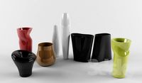 Vases from Plust: Nicole, Reverse, Space, Tambo, Drop