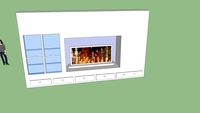 mueble de cajones y televisor de alvaro reyes
