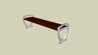 Forms+Surfaces Trio Bench, 6 foot, backless, FSC 100% Ipé hardwood slats