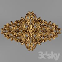 Stucco ceiling.