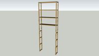 MOLGER Open storage, birch 68x18x182