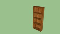 Bookshelves: 24' x 9.25' x 58.5'