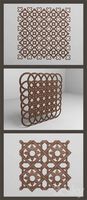 3 carved lattice