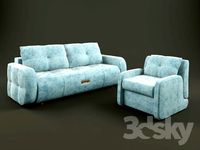 Sofa and armchair Pushe