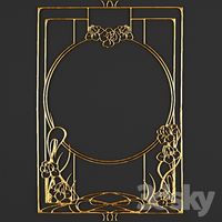 Stucco, Art Nouveau pattern