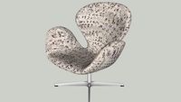 poltrona swan estampada