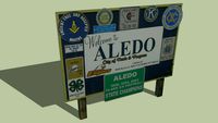 Welcome Sign Aledo, Illinois