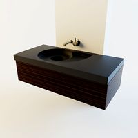 Ammonite washbasin Bowl-"High tech"