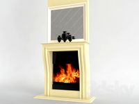 Modern fireplace log
