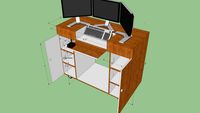 Rolling console for Flight Simulator X